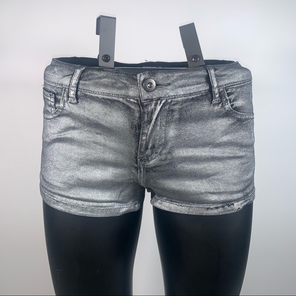Metallic booty short